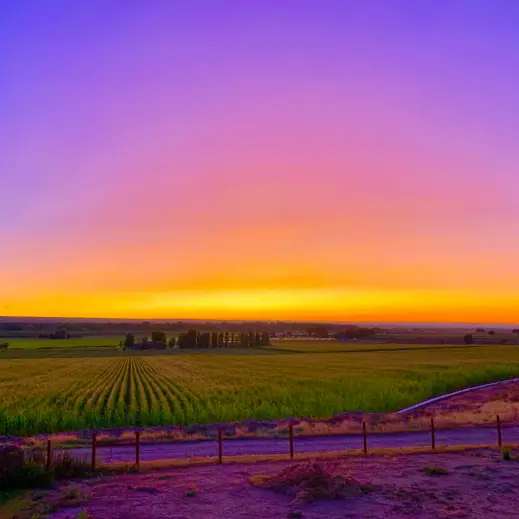 Western Colorado sunset seen from Country Cabin