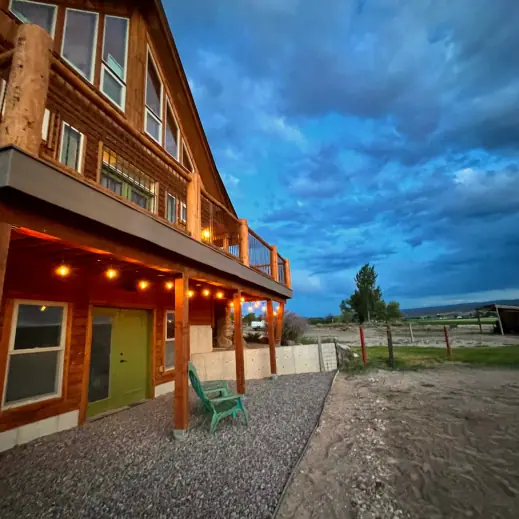 Outdoor play area on the property